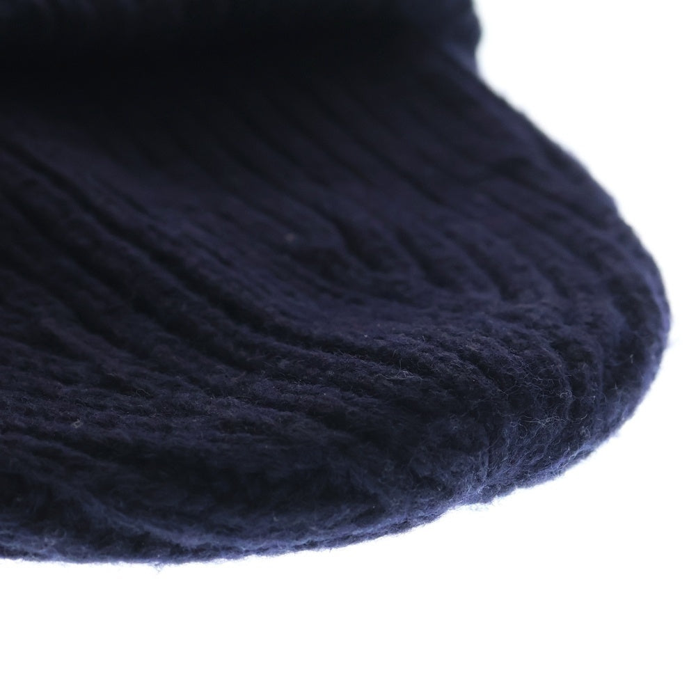 Acne Studios(アクネ ストゥディオズ) WOOL KNIT BEANIE ウールニットビーニー 帽子 ニット帽 ネイビー PAW16-17C163