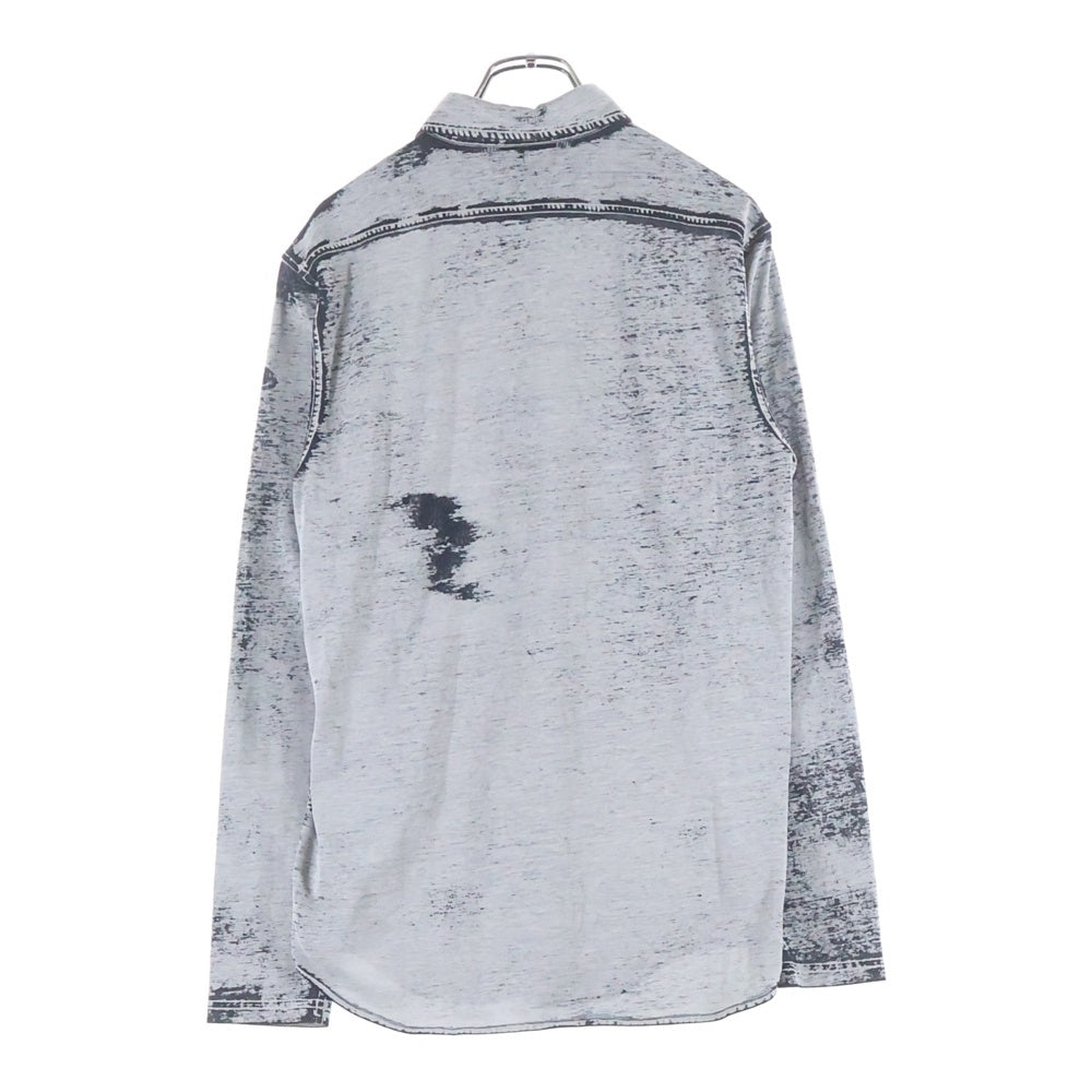 DIESEL(ディーゼル) S-ENTRY-DEV ウォッシュ加工 長袖シャツ グレー A14105