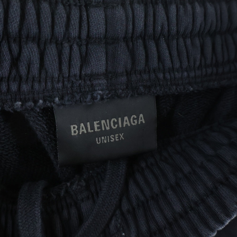 BALENCIAGA(バレンシアガ) 23AW OFFSHORE Offshore Baggy アートプリントスウェットバギーロングパンツ グレー 771081 TPVM9