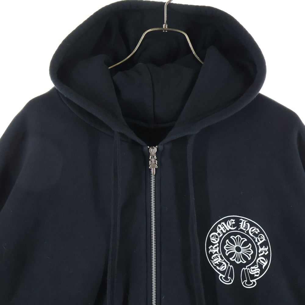 CHROME HEARTS(クロムハーツ) SWTSHRT HD ZIP 東京限定バックホースシュープリントダガージップパーカー