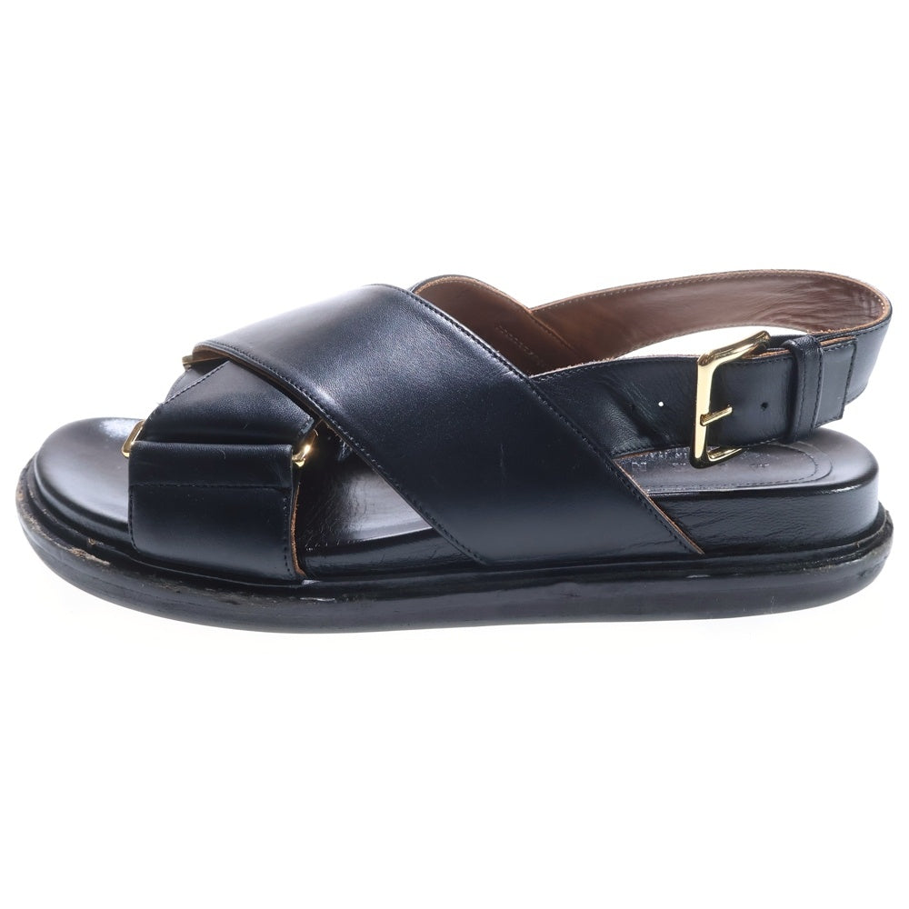 MARNI(マルニ) FB Criscross Sandal クリスクロス レザー サンダル レディース ブラック