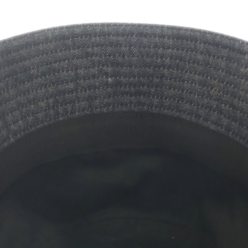 PRADA(プラダ) トライアングルロゴ バケットハット 帽子 インディゴブルー デニム 2HC137 レディース