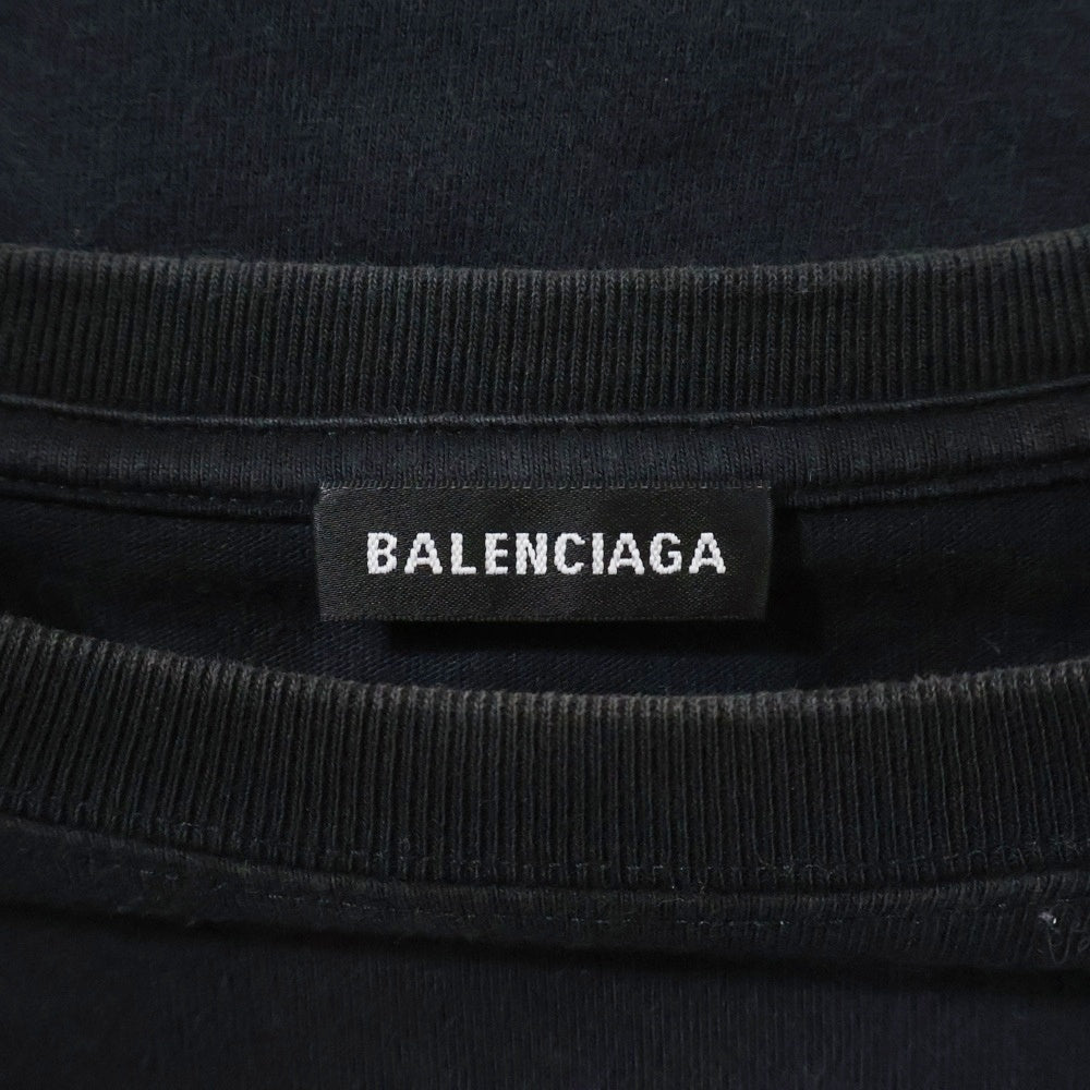 BALENCIAGA(バレンシアガ) 18AW Do Learn Commit T Shirt ドゥ ラーン コミット Tシャツ カットソー ブラック 533316 TAV04