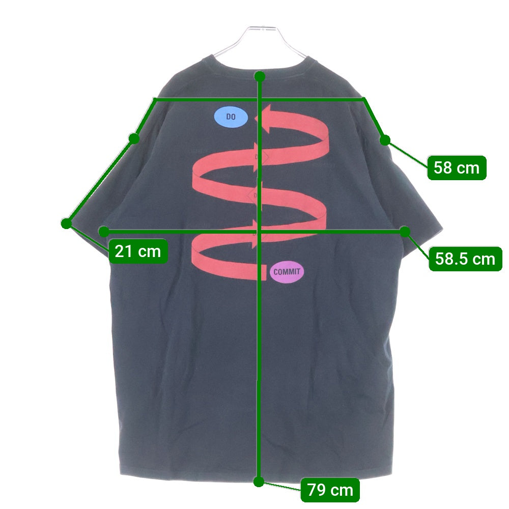 BALENCIAGA(バレンシアガ) 18AW Do Learn Commit T Shirt ドゥ ラーン コミット Tシャツ カットソー ブラック 533316 TAV04