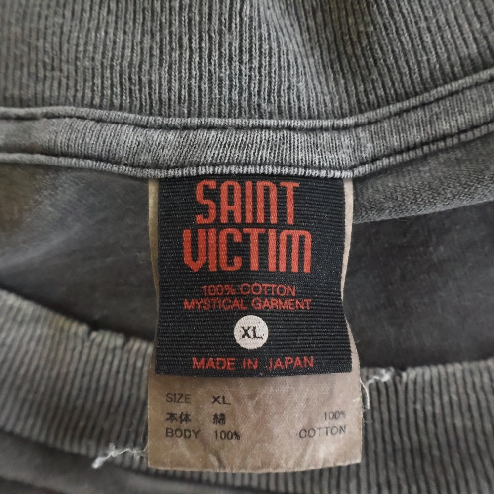 SAINT MICHAEL(セントマイケル) 24AW GITS GS_SS TEE 攻殻機動隊 ゴーストインザシェルプリント半袖Tシャツ カットソー グレー SM-YS1-0000-C31
