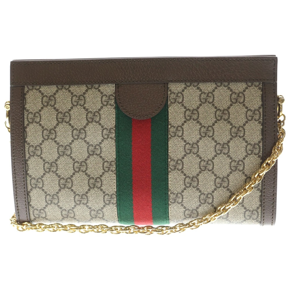 GUCCI(グッチ) Ophidia Small Chain Shoulder Bag オフディア スモールチェーンショルダーバッグ ブラウン 503877 レディース
