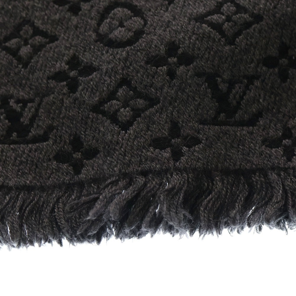 LOUIS VUITTON(ルイヴィトン) エシャルプ モノグラム クラシックマフラー グレー/ブラック M78526