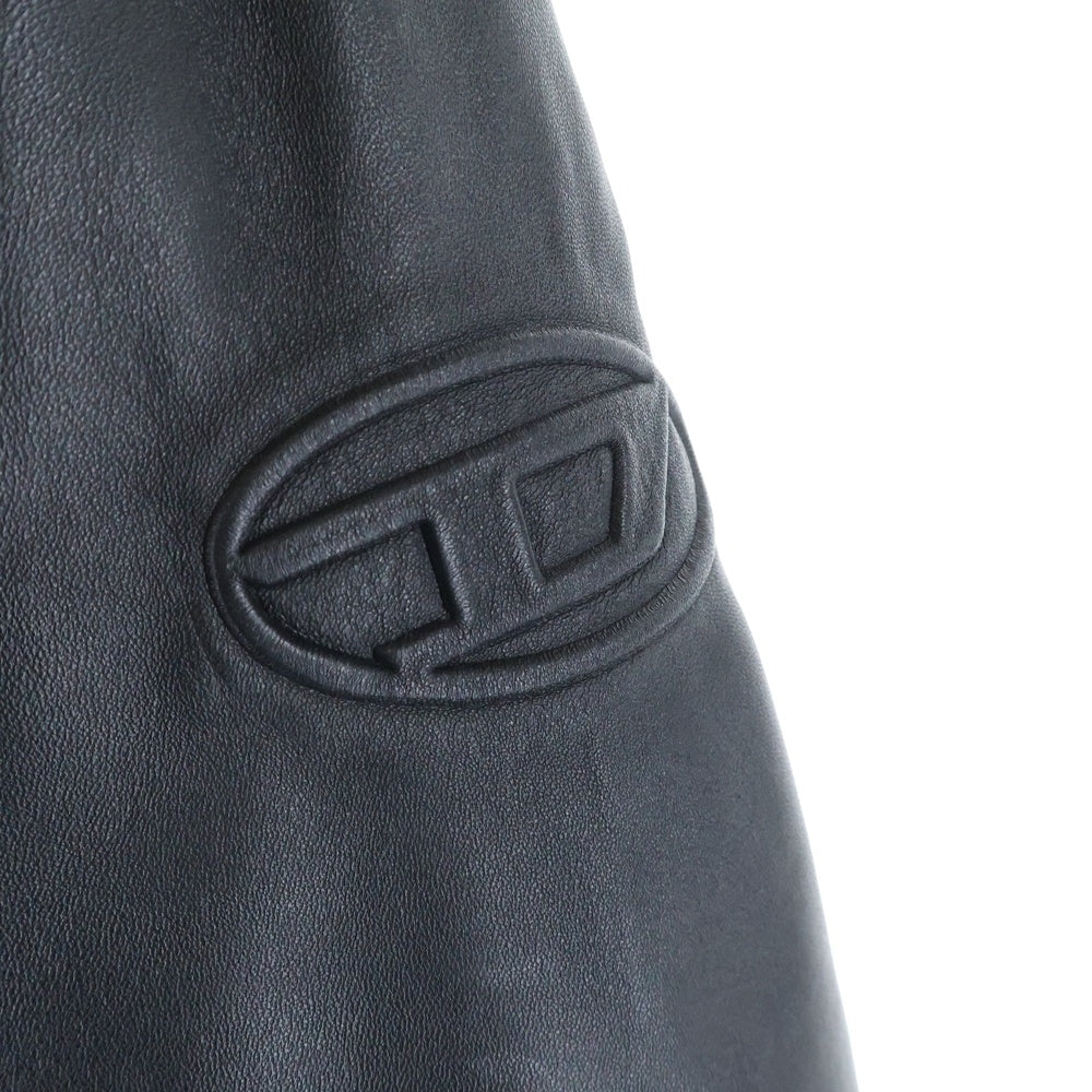 DIESEL(ディーゼル) L-Pritts パデッド レザージップアップブルゾン レザージャケット ブラック A10676