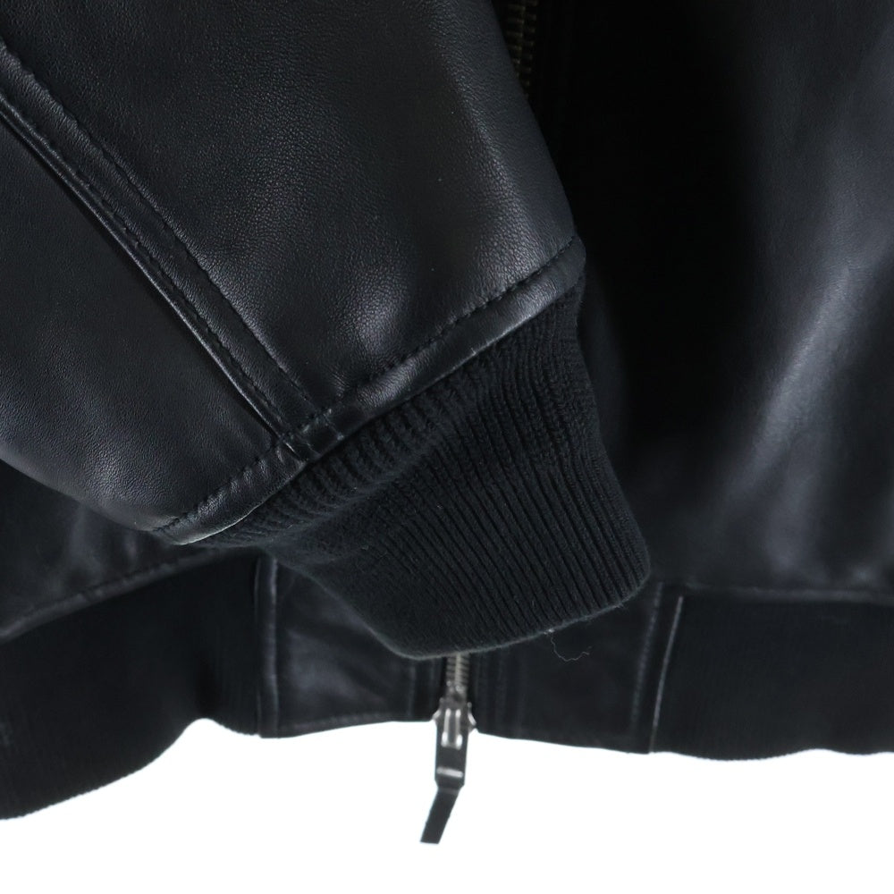 DIESEL(ディーゼル) L-Pritts パデッド レザージップアップブルゾン レザージャケット ブラック A10676