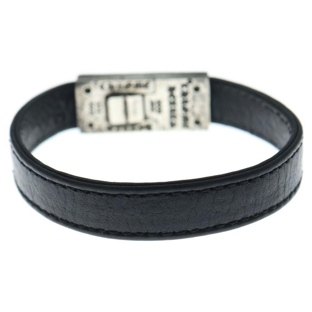 CHROME HEARTS(クロムハーツ) ×氷室京介 レザーブレスレット シルバー/ブラック
