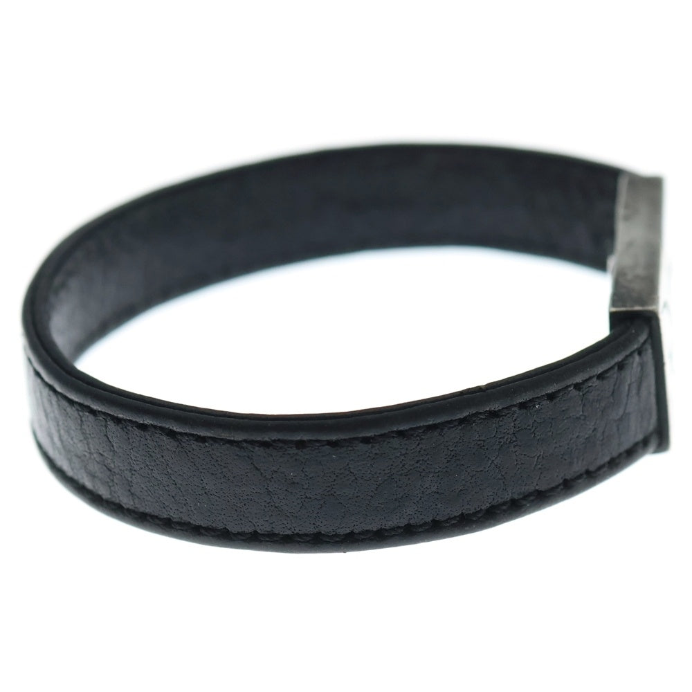 CHROME HEARTS(クロムハーツ) ×氷室京介 レザーブレスレット シルバー/ブラック