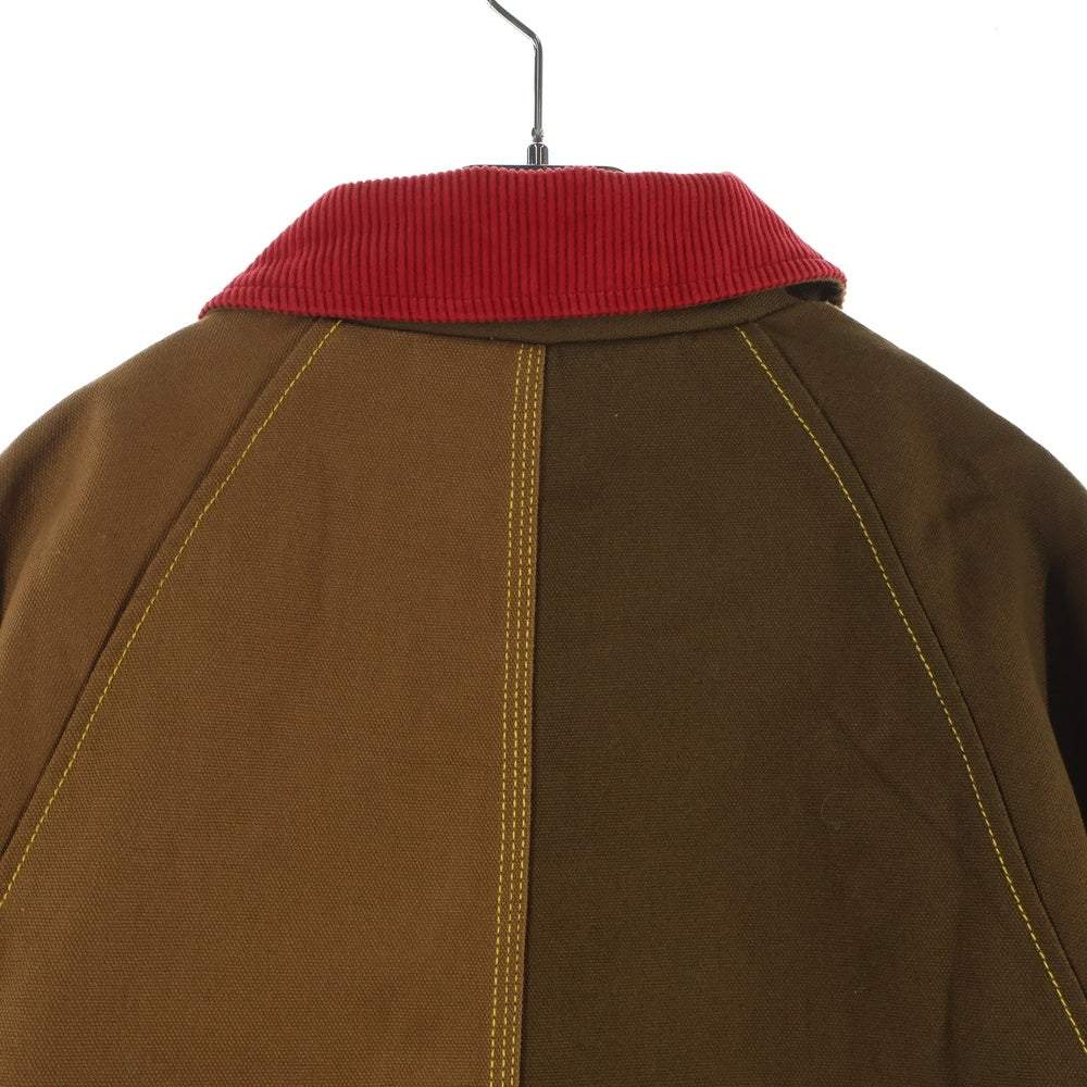Carhartt WIP(カーハート ダブリューアイピー) 23SS ×MARNI BROWN COLOUR-BLOCK COAT マルニ ブラウン カラーブロック コート マルチ