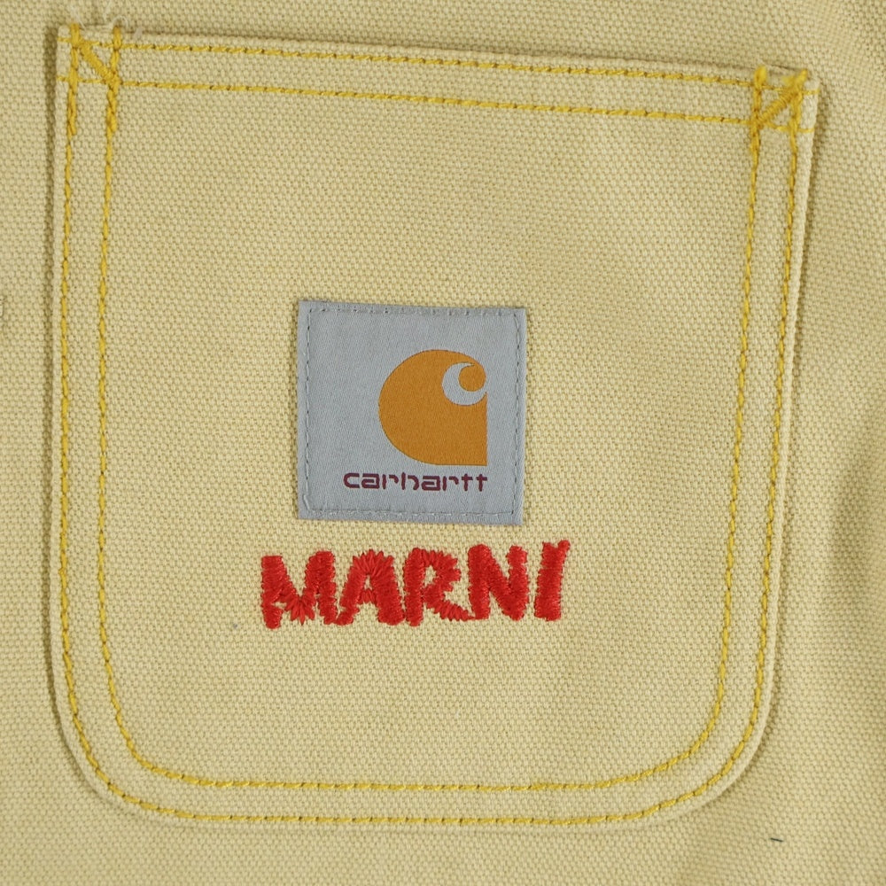 Carhartt WIP(カーハート ダブリューアイピー) 23SS ×MARNI BROWN COLOUR-BLOCK COAT マルニ ブラウン カラーブロック コート マルチ