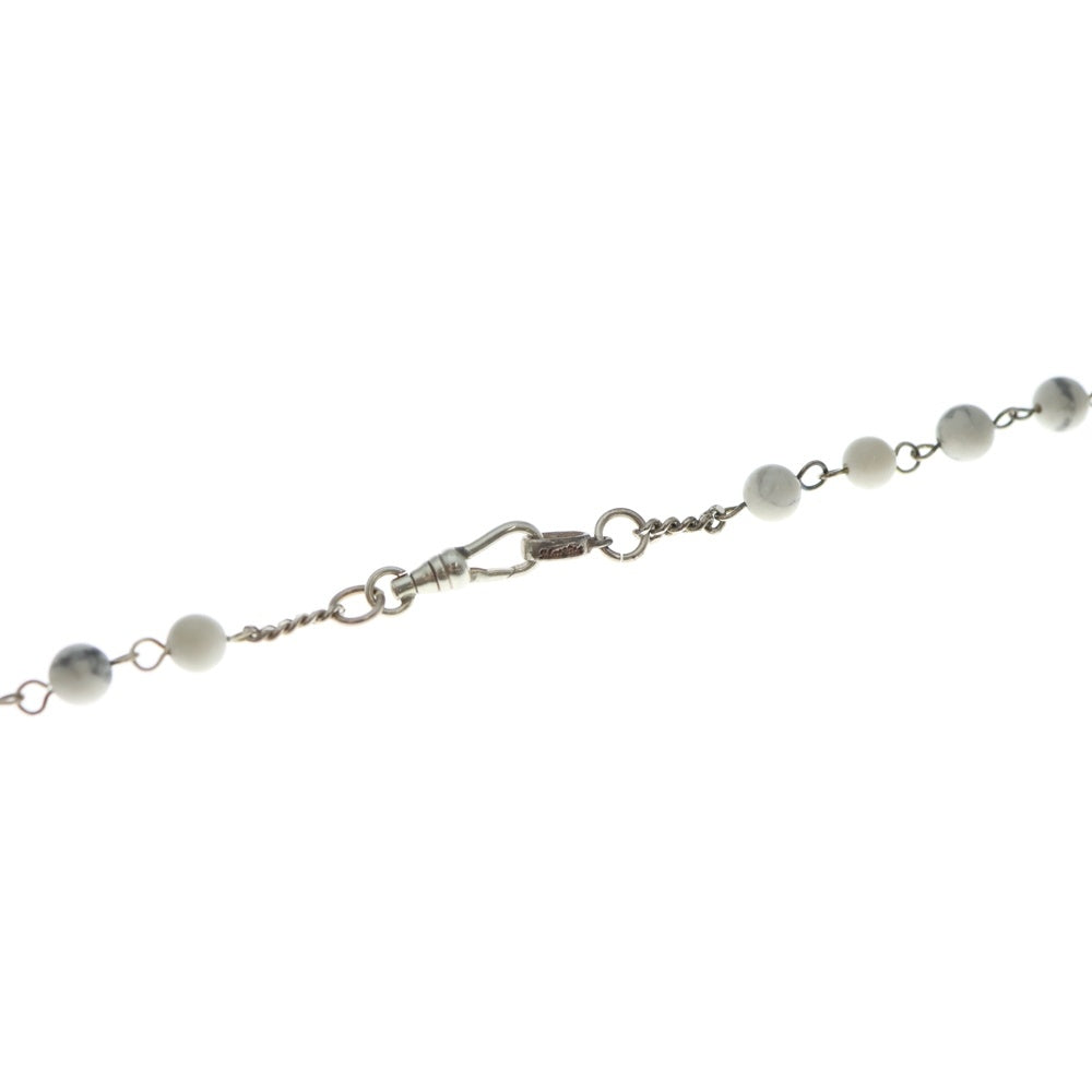 NO BRAND(ノーブランド) Britannia(ブリタニア) Rosary Necklace ロザリオ ネックレス シルバー/ホワイト
