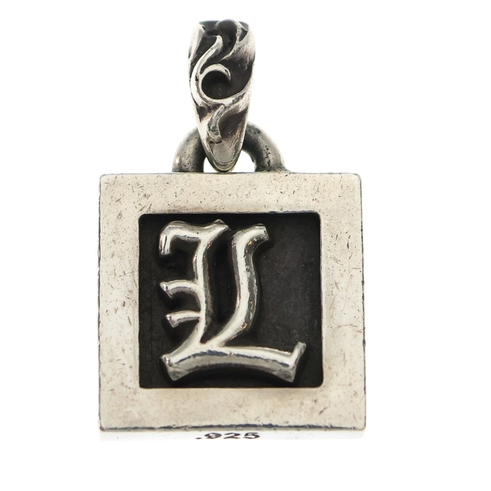CHROME HEARTS(クロムハーツ) FRAMED LETTER BLOCK L フレームド レターブロック Lアルファベットチャーム ペンダントトップ シルバー