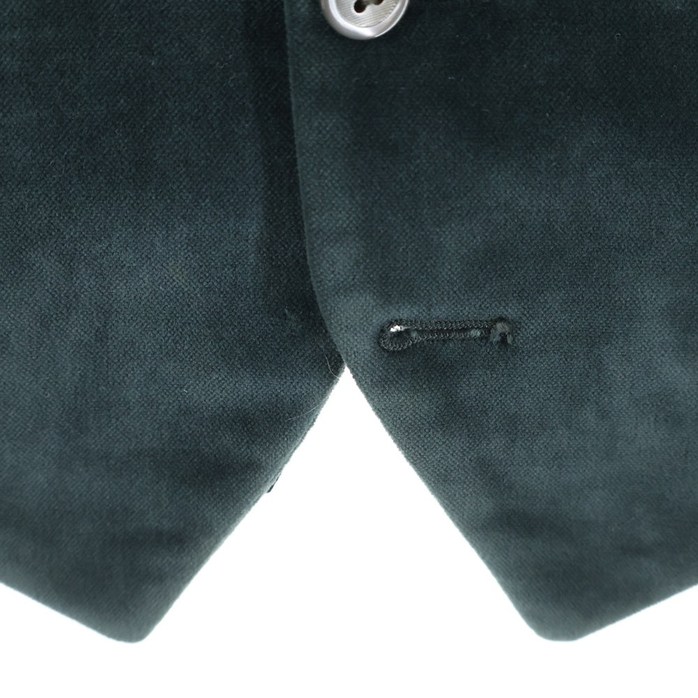 YVES SAINT LAURENT(イヴサンローラン) Velvet Vest 裏地付き ベロアベスト グリーン
