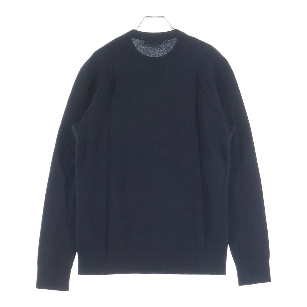 HELMUT LANG(ヘルムートラング) クルーネック カシミヤニットセーター ブラック
