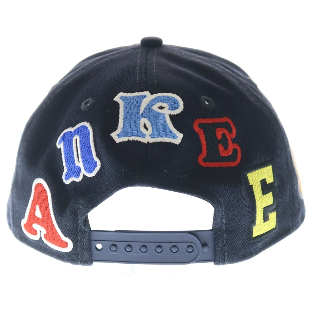 SAINT MICHAEL(セントマイケル) NEW ERA CAP YANKEES ニューエラ ニューヨークヤンキース ロゴ刺繍 ベースボールキャップ 帽子 ネイビー