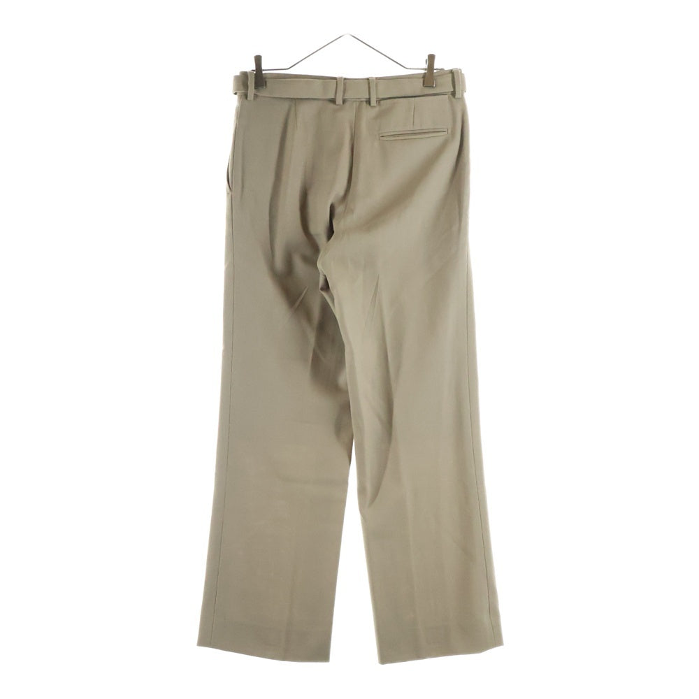 Maison Margiela(メゾンマルジェラ) 00AW 本人期 Wool Belt Pants ウールベルトパンツ スラックス ベージュ