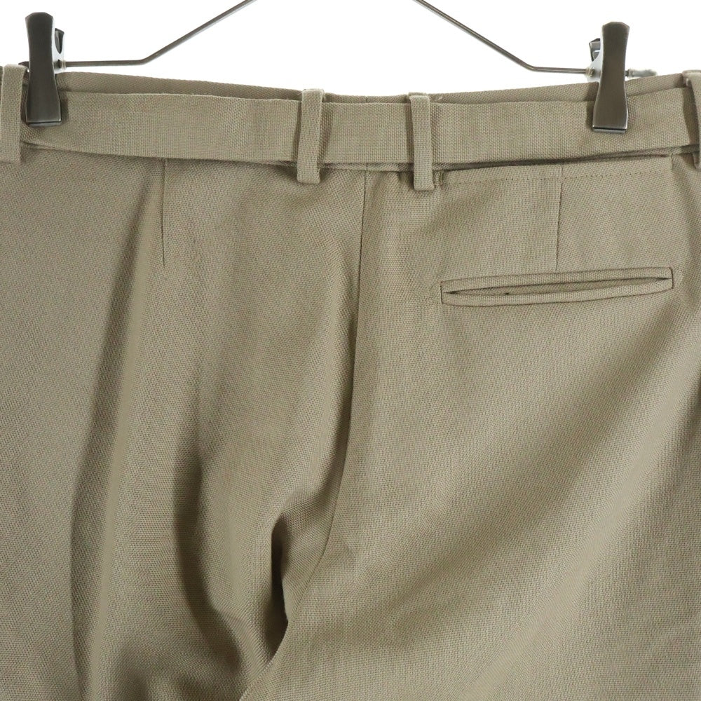 Maison Margiela(メゾンマルジェラ) 00AW 本人期 Wool Belt Pants ウールベルトパンツ スラックス ベージュ