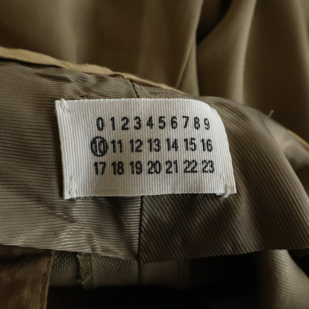 Maison Margiela(メゾンマルジェラ) 00AW 本人期 Wool Belt Pants ウールベルトパンツ スラックス ベージュ