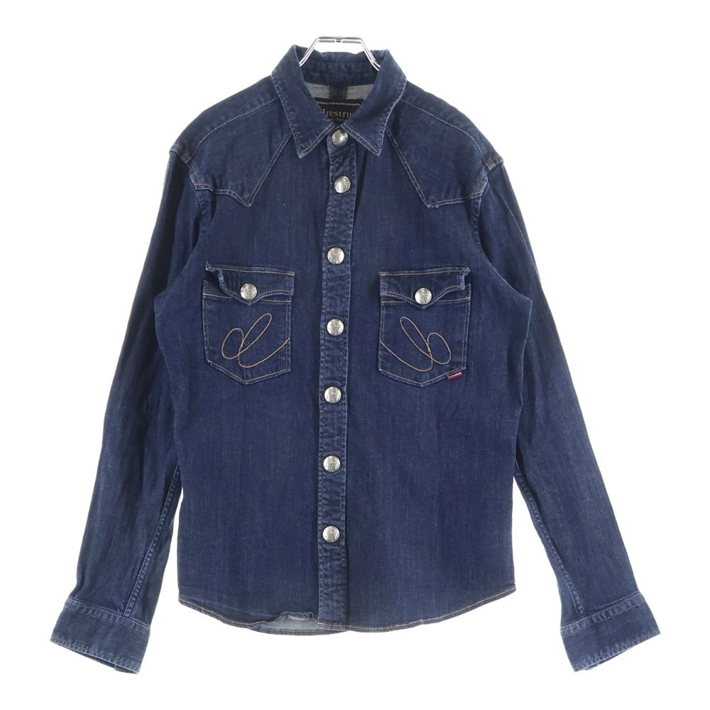 drestrip(ドレストリップ) Western Shirt 長袖ウエスタンシャツ デニムシャツ インディゴ