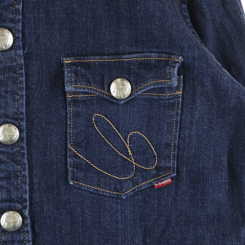 drestrip(ドレストリップ) Western Shirt 長袖ウエスタンシャツ デニムシャツ インディゴ