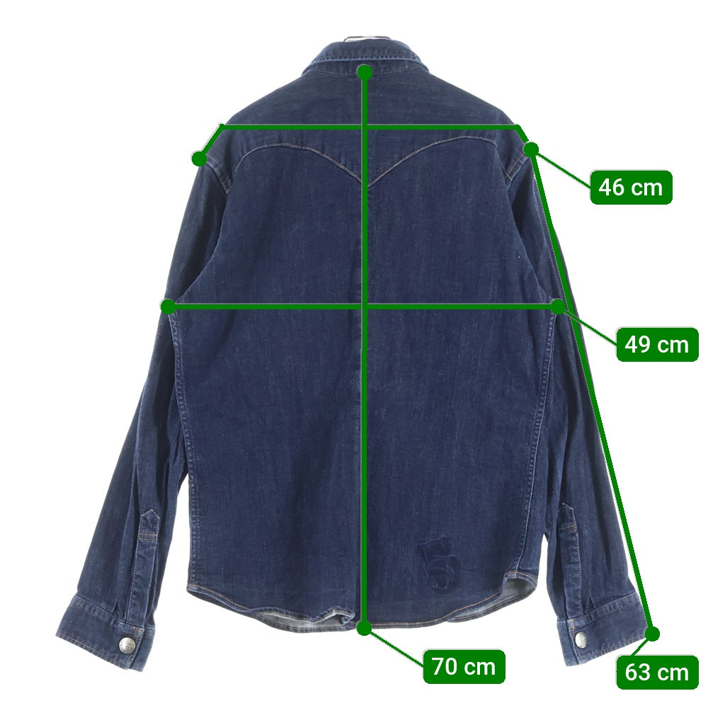 drestrip(ドレストリップ) Western Shirt 長袖ウエスタンシャツ デニムシャツ インディゴ