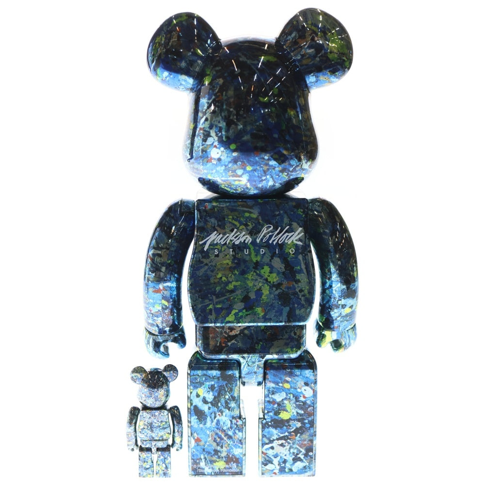 BE@RBRICK(ベアブリック) Jackson Pollock Studio CHROME Ver.100% 400% ジャクソンポロック フィギュア マルチ