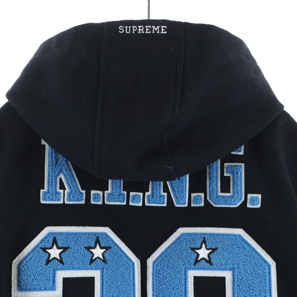 SUPREME(シュプリーム) 20AW King Hooded Varsity Jacket キングフーデッドバーシティスタジャンブルゾン ブラック