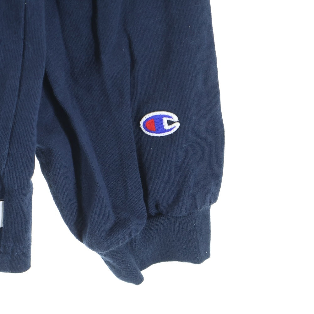 WTAPS(ダブルタップス) 21SS ChampionL/S T-Shirt チャンピオン ロゴ刺繍長袖Tシャツ ロンT ネイビー C8-T410