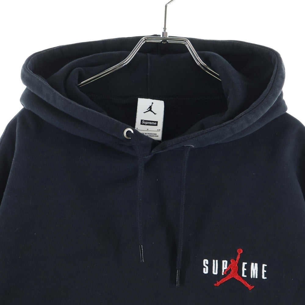 SUPREME(シュプリーム) 24AW Jordan Hooded Sweatshirt ジョーダン ロゴ刺繍 プルオーバースウェットパーカー フーディー ブラック HF0836-010