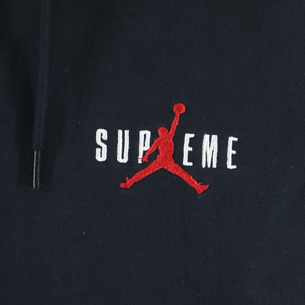 SUPREME(シュプリーム) 24AW Jordan Hooded Sweatshirt ジョーダン ロゴ刺繍 プルオーバースウェットパーカー フーディー ブラック HF0836-010