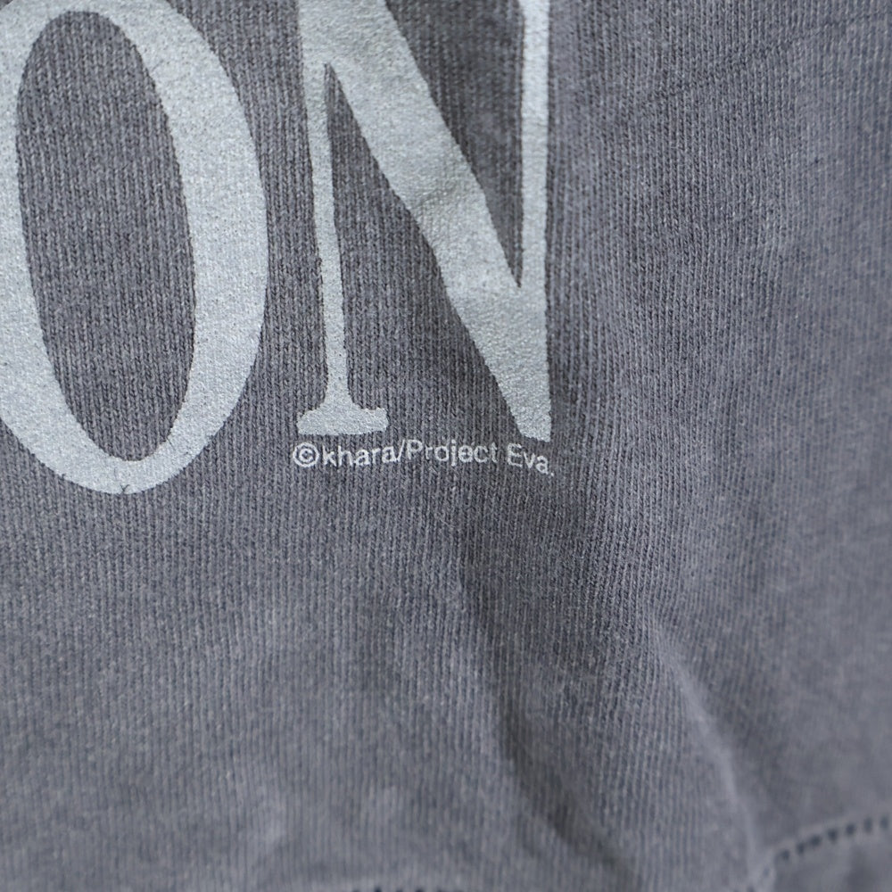 SAINT MICHAEL(セントマイケル) 24SS ×EVANGELION EV SS TEE NEON GNSIS エヴァンゲリオン ダメージ加工 半袖Tシャツ グレー SM-YS8-0000-C24