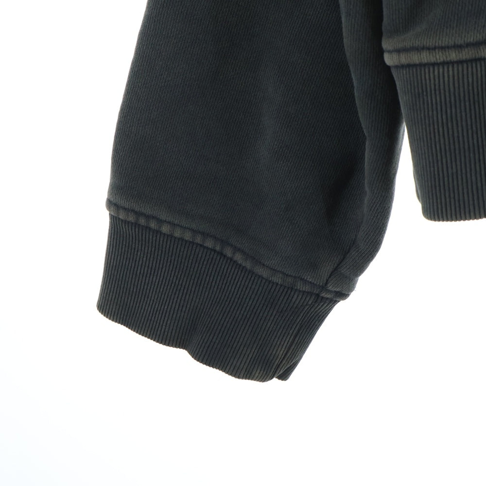 entire studios(エンタイア スタジオ) ETERNAL ZIP ウォッシュド加工 フルジップ ジップアップスウェットパーカー ブラック UNU-25-1003