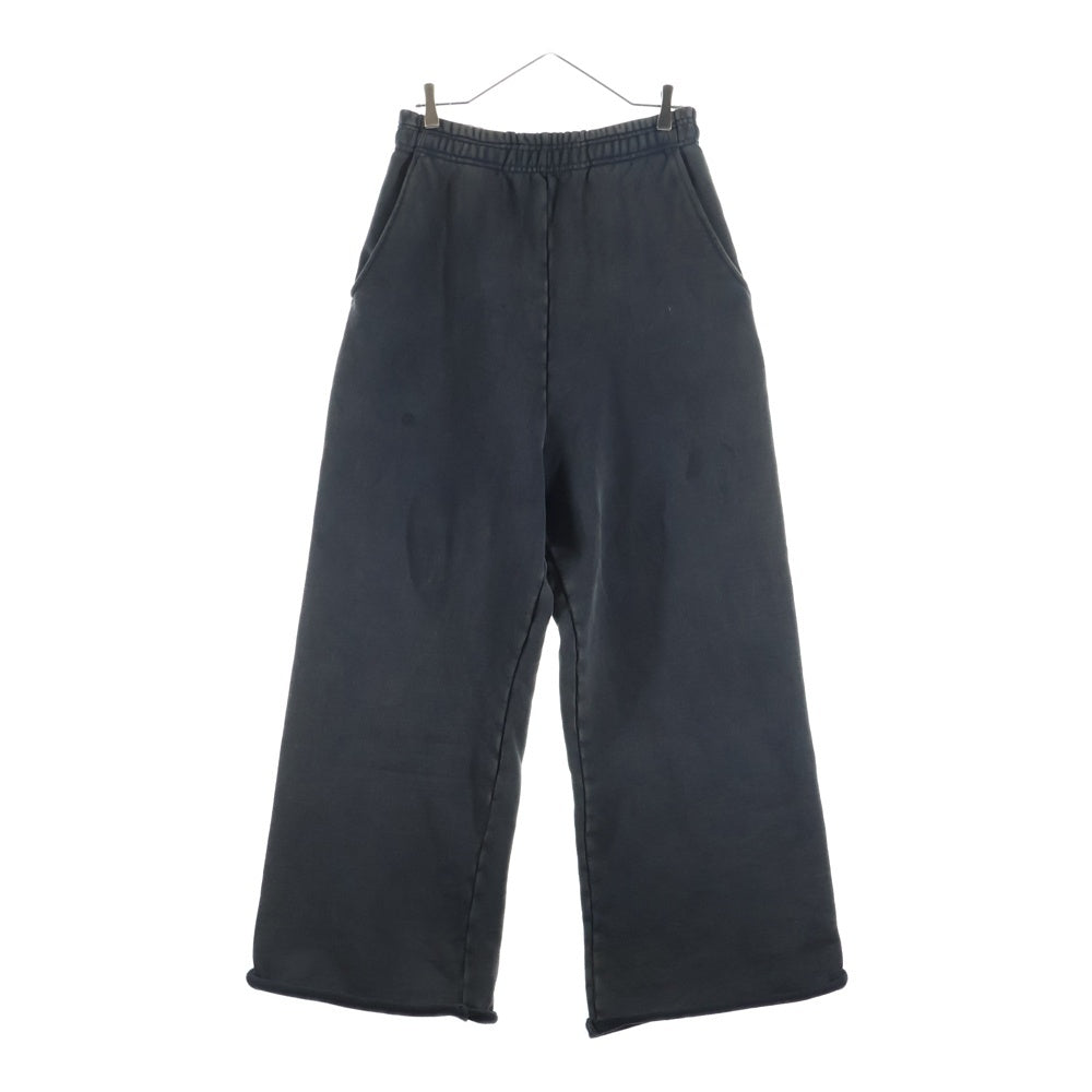 entire studios(エンタイア スタジオ) FULL SWEATPANT ウォッシュド加工 スウェットパンツ ブラック UNU-25-3014