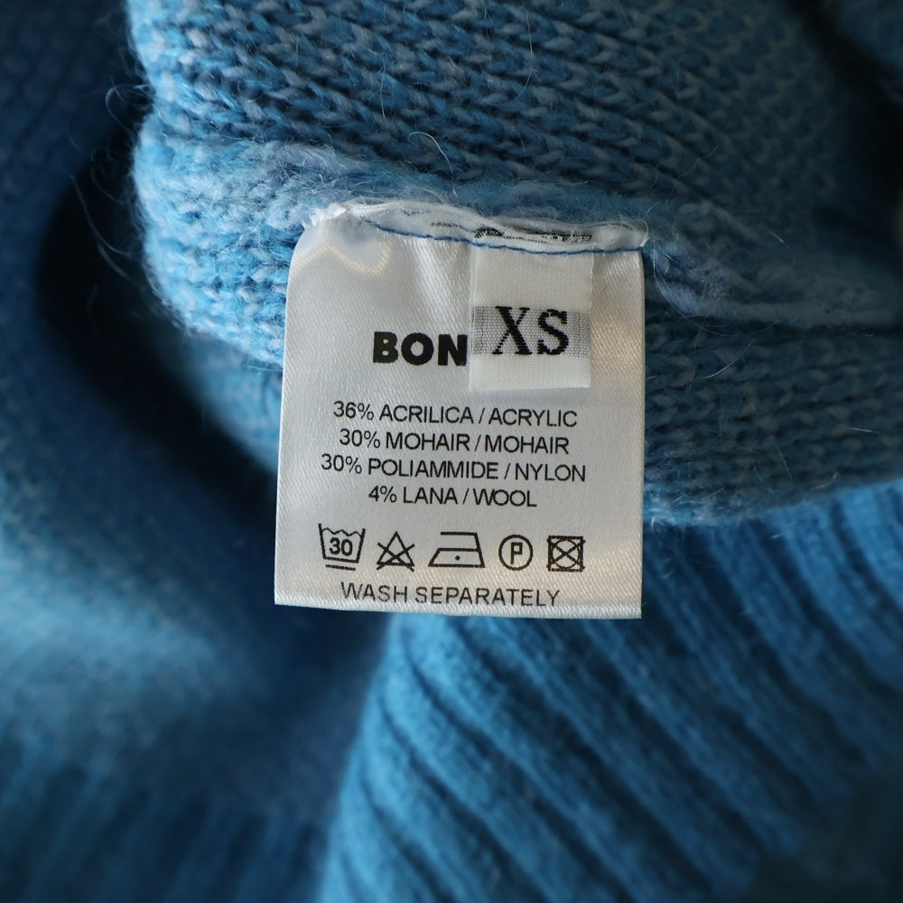NO BRAND(ノーブランド) BONSAI(ボンサイ) MOHAIR KNIT CARDIGAN モヘヤニットカーディガン ブルー