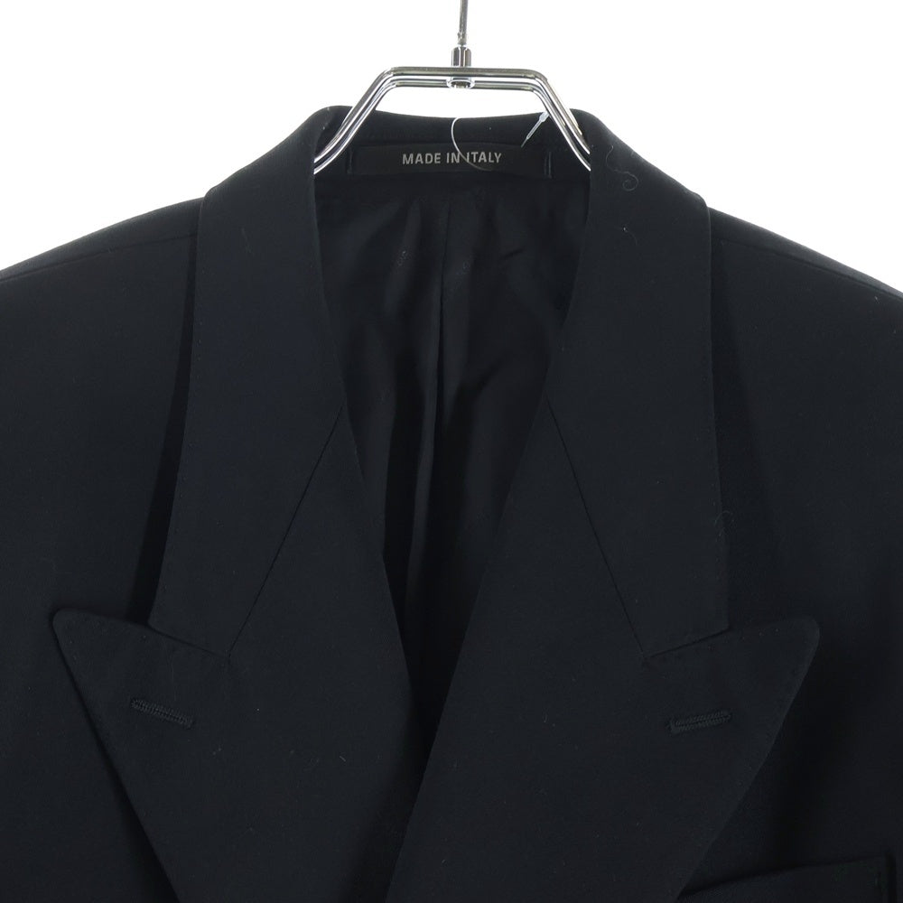 BALENCIAGA(バレンシアガ) 23SS Hourglass Wool Blazer Wool Jacket 3B ウールテーラードジャケット ブラック 725195 TNT03