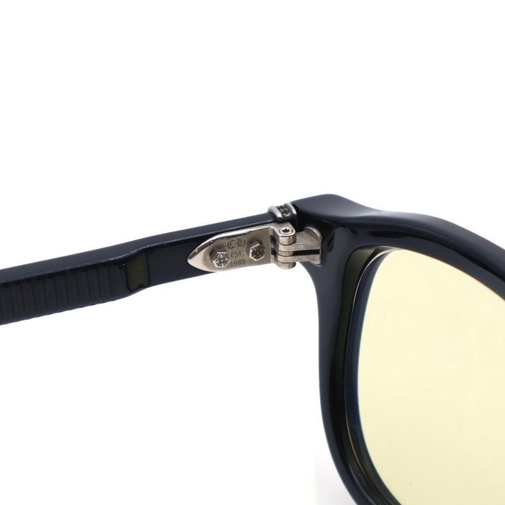 CHROME HEARTS(クロムハーツ) CHIRP CHIRP サイドフレアニー ウェリントンサングラス 眼鏡 アイウェア ブラック ※度入り