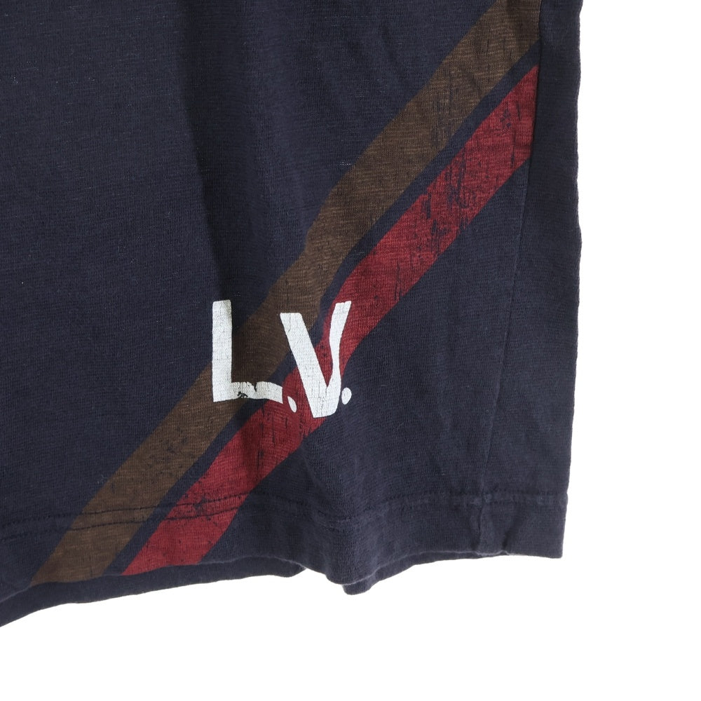 LOUIS VUITTON(ルイヴィトン) LVロゴプリント 半袖Tシャツ ネイビー
