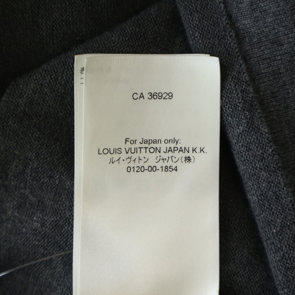 LOUIS VUITTON(ルイヴィトン) 25SS エンベリッシュド ショートスリーブ コットンクルーネック パール装飾 半袖Tシャツ グレー RM251MM AUR HSN15W