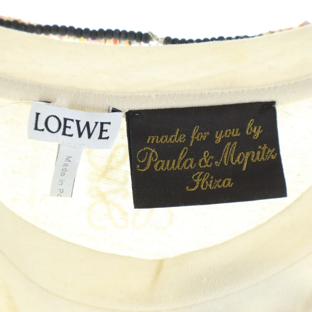 LOEWE(ロエベ) Beach Style T-Shirt アナグラム 半袖Tシャツ アイボリー H6299250CR
