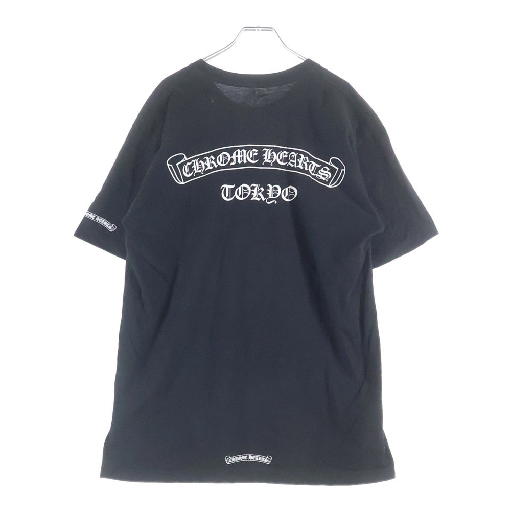 CHROME HEARTS(クロムハーツ) CH T-SHRT TOKYO限定 スクロールラベルプリント 半袖Tシャツ ブラック