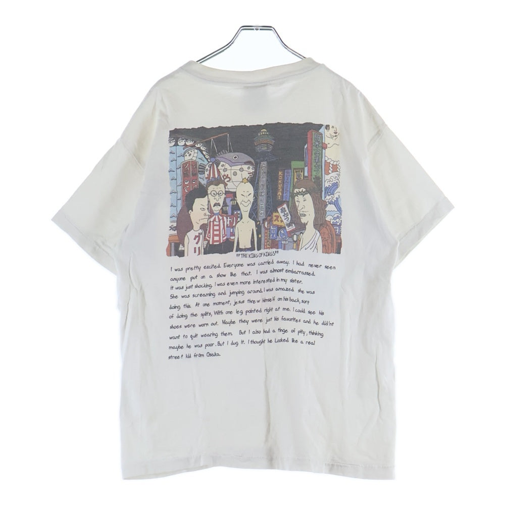 SAINT MICHAEL(セントマイケル) 23SS TIME IS ETRNL 両面プリント クルーネック 半袖Tシャツ ホワイト SM-A23-0000-004