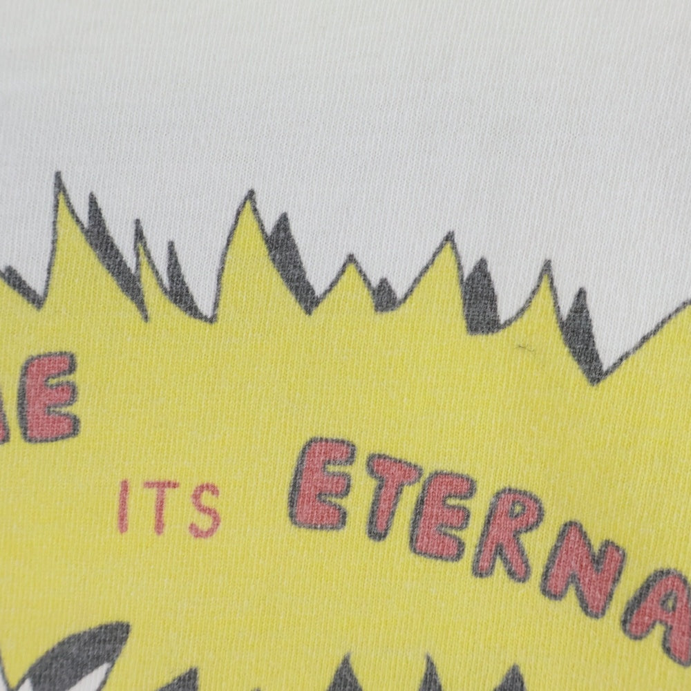 SAINT MICHAEL(セントマイケル) 23SS TIME IS ETRNL 両面プリント クルーネック 半袖Tシャツ ホワイト SM-A23-0000-004