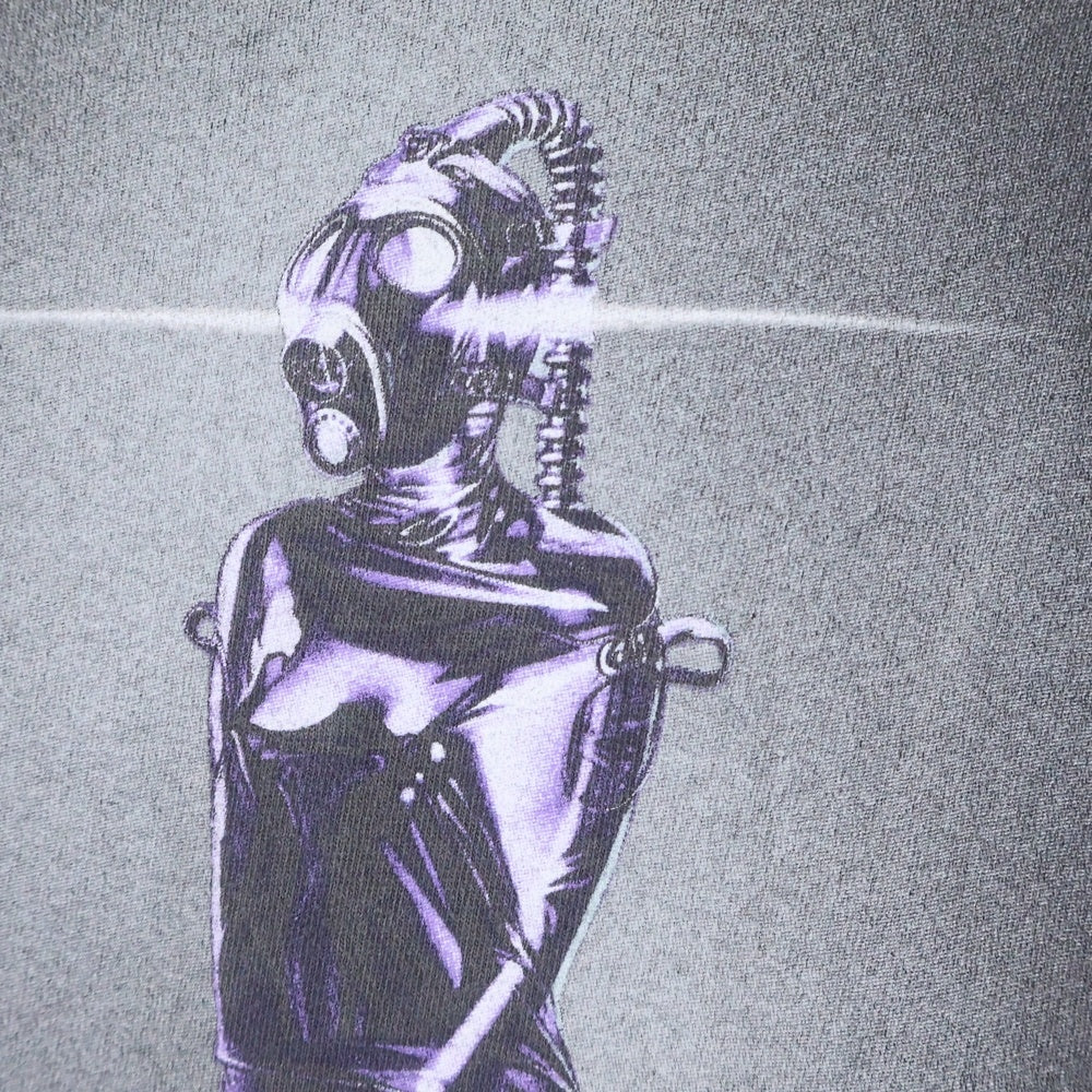 SAINT MICHAEL(セントマイケル) ×Hajime Sorayama SS TEE MASK 空山基 マスク 半袖Tシャツ カットソー グレー SM-HR1-0000-C75