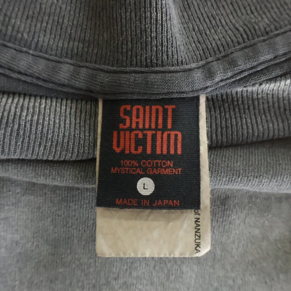 SAINT MICHAEL(セントマイケル) ×Hajime Sorayama SS TEE MASK 空山基 マスク 半袖Tシャツ カットソー グレー SM-HR1-0000-C75