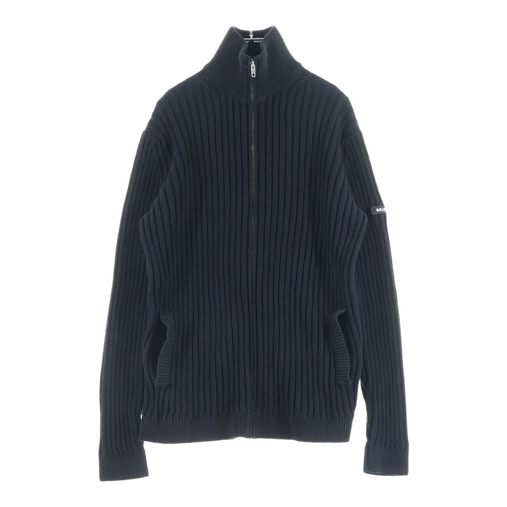 BALENCIAGA(バレンシアガ) ZIPUP KNIT CARDIGAN ジップアップ ニット カーディガン ブラック 852883 T3414
