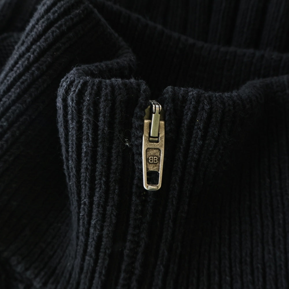 BALENCIAGA(バレンシアガ) ZIPUP KNIT CARDIGAN ジップアップ ニット カーディガン ブラック 852883 T3414