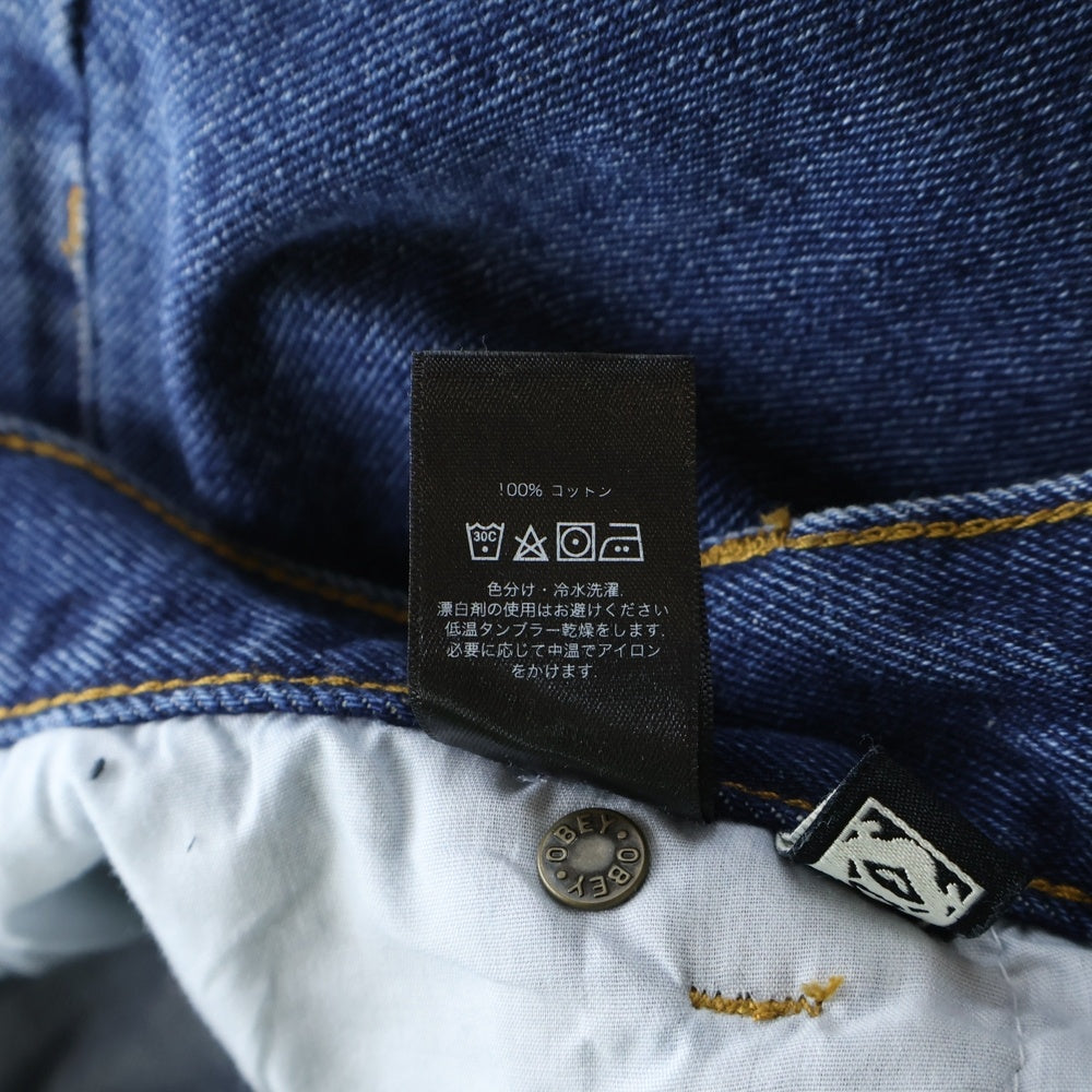 OBEY(オベイ) HARDWORK DENIM PANTS ハードワーク デニムパンツ インディゴ 142010077-21H